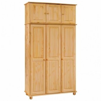 Dřevěná skříň 3dveřová 8863 lakovaná - 2