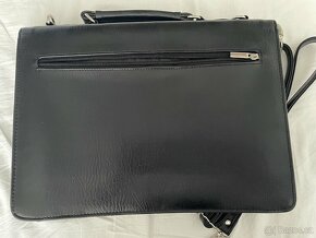 Kožená kabela s 2 kapsami A4 @NOVÁ - 2