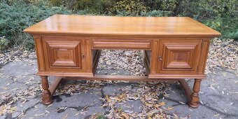 Masivní dubový psací stůl oboustranný - 2