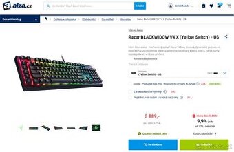 Nová herní mechanická klávesnice Razer BlackWidow V4 X - 2