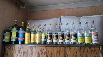 Alkohol - vodka, griotte - starý, historický, retro alk. - 2