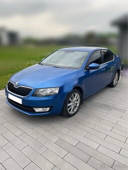 Škoda Octavia 3, 2.0 TDI 110 kw - sedan - modrá, tažné - 2