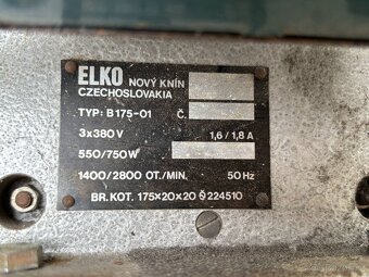 Dvoukotoučová bruska ELKO B 175 - 2