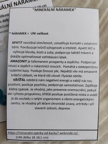 Minerální náramek s andělem - 2