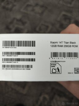 Prodám Xiaomi 14t 12/256gb záruka od T-mobile - 2