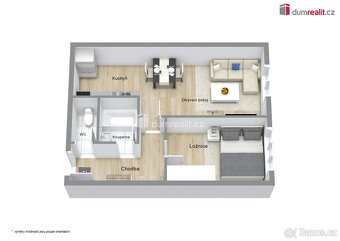 Prodej bytu 2+kk, 45 m2, Boloňská, Praha - 2