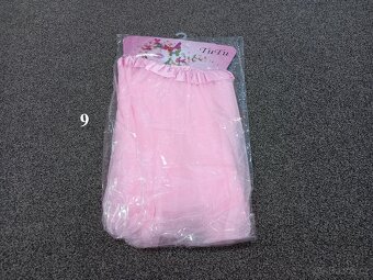 Tylová tutu sukně, délka 40 cm, cca 7-11 let, světle růžová - 2