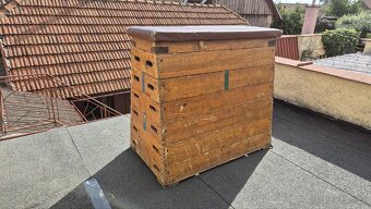 Starožitná švédská bedna, výška 117 cm - 2