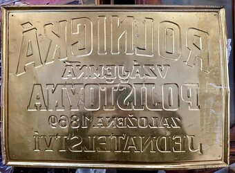 Stará plechová cedule Rolnická pojišťovna - 2