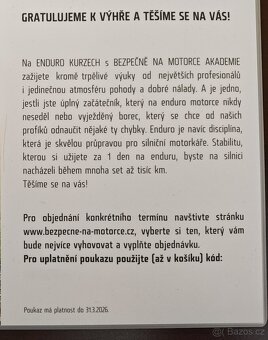 Dárkový poukaz- "Cesta z města" - 2