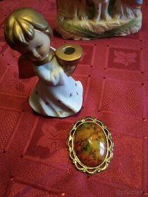 Krásná brož s kamenem vhodný dárek - 2