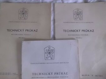 Staré Techničáky pro TRABANTY 601 - 601 S - 601 COMBI - 2