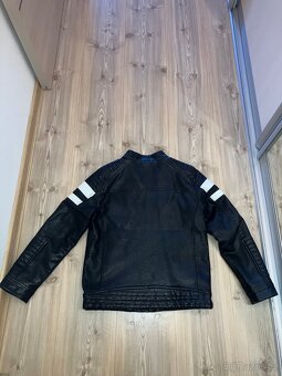 Krásná kožená chlapecká bunda vel. 152 - 2
