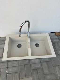 Grafitový dvojdřez nový - 2