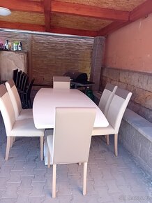 Jídelní stůl a židle (6kusu) - 2