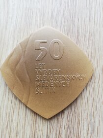 Pamětní medaile 50 let Kovohutě Velvary - 2