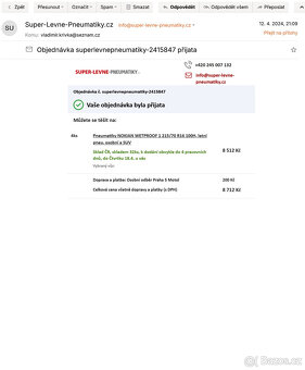 Originální sada kol na discích, Nokian 215/70 včetně TPMS - 2