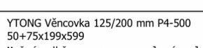 Věncovky Ytong - 2