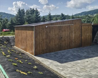 Plechová garáž 5x5m. - 2