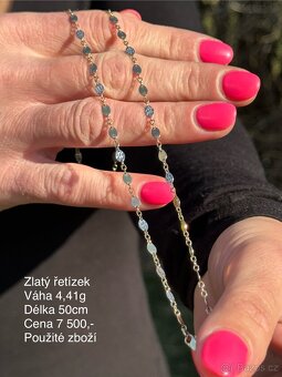 Zlatý řetízek 4,41g (1700Kč/g) - 2