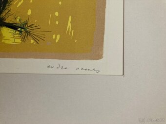 Endre Nemes - Abstrakcia III., litografia, 1953 - 2