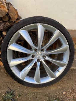 Prodám 4 hliníková kola x 22” Tesla Model X Turbine - 2