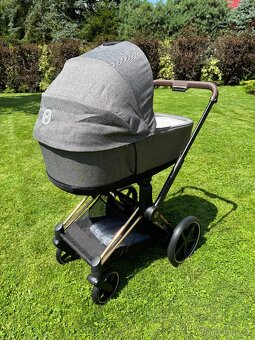 Kočárek Cybex e-Priam 2024 Rosegold/seda - 2