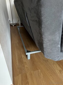 2 x Šedá Rozkládací sedačka (Gauč) - 2