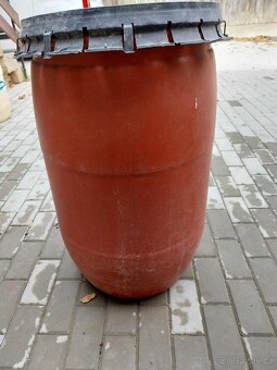Plastový sud 120 l, 2 x plastové barely 50 l - 2
