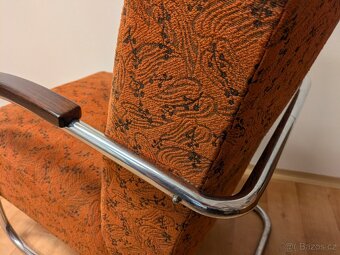 Funkcionalismus, chrom křeslo Anton Lorenz, Thonet - 2