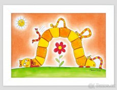 Prodám obrázek pro děti - Píďalka jarní - reprodukce, obraz - 2