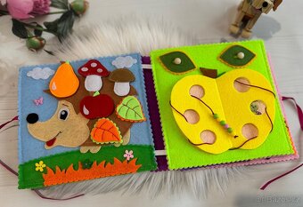 Quiet book. Plstěná kniha. Dárek na Vánoce. Dárek pro holku - 2