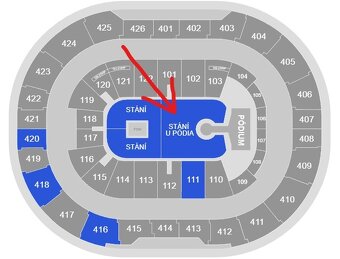 SIMA O2 arena Praha 13.11.2026 - STÁNÍ U PÓDIA - 2