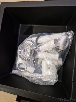 Granitový dřez černý včetně baterie - 2