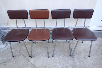 4 x Retro Židle chrom - OPMP Litoměřice - 2