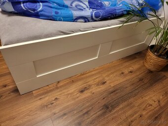 Postel Ikea Brimnes 160x200 včetně roštu a matrace - 2