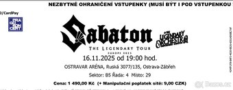 Koncert Sabaton Ostrava - 2