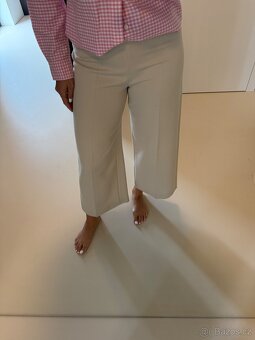 Béžové kalhoty cullotes Zara - 2