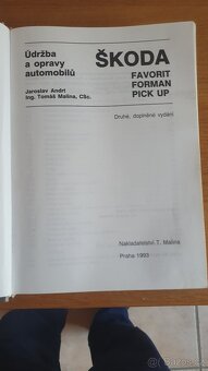 Škoda favorit forman knihy příručky návody - 2