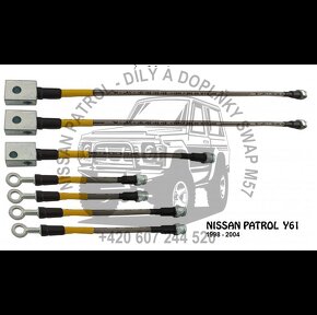 NISSAN PATROL Y60/Y61 - PANCÉŘOVÉ BRZDOVÉ HADICE - 2