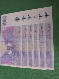Výroční bankovka 1000kč s přítiskem - 2