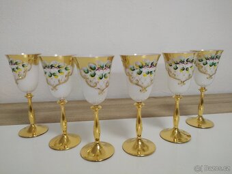 Sklenice na vino opal, smalt 6 ks - 2