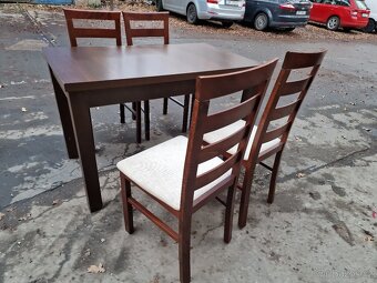 4x jídelní set+4x Židle 70x120 výška 77 cm - 2