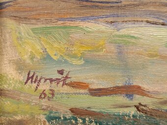 Obraz Jaromír Hynšt, Veselí n. M. ,olej plátno 64x85 - 2