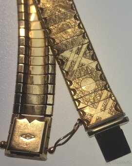 Zlatý masivní pánský náramek 14K ( 585 punc) 19.9 gramů, 20, - 2