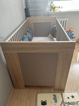 Dětská postýlka 140x70 + rošt a matrace - 2