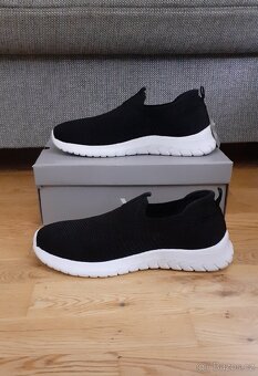 Černé slip-on tenisky - 2