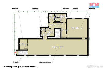 Pronájem obchod a služby, 134 m², Plzeň, ul. Sladkovského - 2