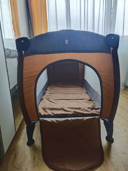 CARETERO CESTOVNÍ POSTÝLKA OHRÁDKA S PŘISTÝLKOU - 2