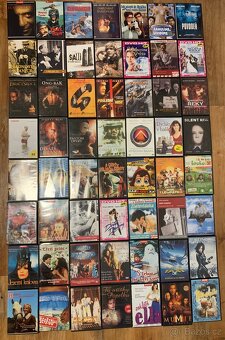 Sbírka DVD - 246 titulů + 80 plast. obalů - 2